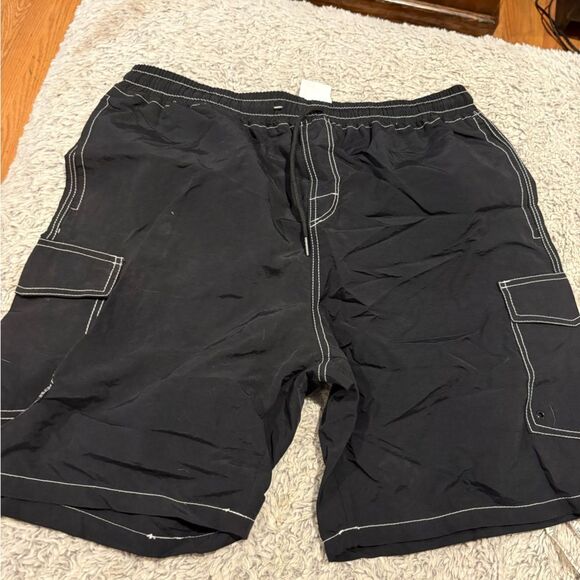 Men's Black swim shorts - Picture 1 of 4